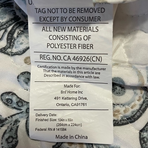 3 Piece King Size Floral Quilt Set with Scalloped Detail - Picture 6 of 6